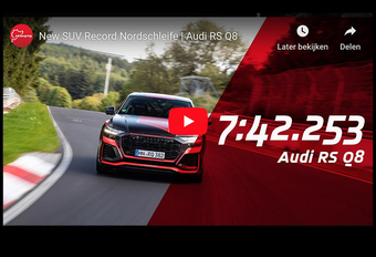 De op stapel staande Audi RS-Q8 mag zich de snelste SUV op de Nordschleife van de Nürburgring noemen. Bekijk de on-boardvideo!