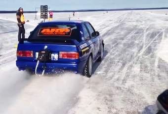 De snelste auto op ijs? Deze door het Buldre Racing Team geprepareerde BMW M3. Tijdens de Swedish Speed Week haalde de tot 1.300 pk opgevoerde E30 een topsnelheid van 346,82 km/u op een bevroren meer nabij Arsunda.