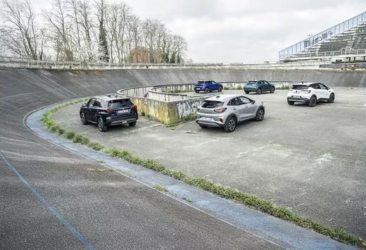 Fiat 600 vs. Ford Puma vs. Opel Mokka vs. Renault Captur vs. Suzuki Vitara