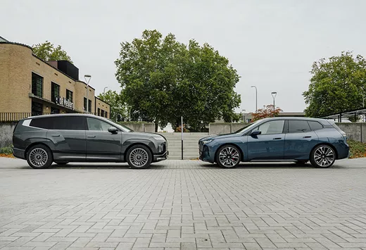 BMW iX xDrive45 vs. Hyundai Ioniq 9 Dual Motor Performance
