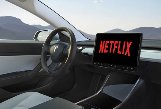 Tesla x Netflix = love