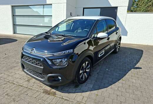 Citroen 1.2i shine  81kw zwart wit dak camera app con ...