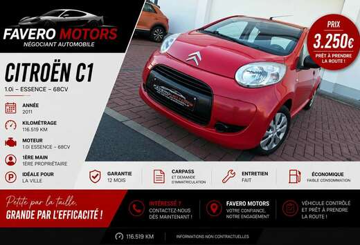 Citroen C1 1.0i Tentation / GARANTIE 12 MOIS