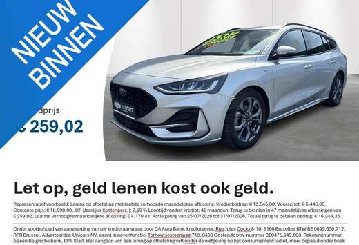 Ford St-Line 1.0 Ecoboost mhev 125pk m6 TREKHAAK AFNE ...