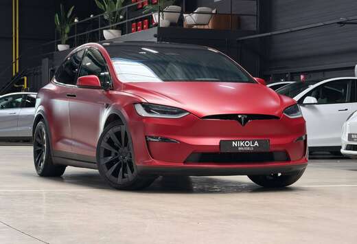 Tesla PLAID - FULL WRAP SATIN RED - ENHANCED AUTOPILO ...