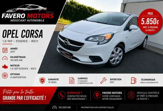 Opel Corsa 1.2i Enjoy / GARANTIE 12 MOIS / CLIM / 1er ...