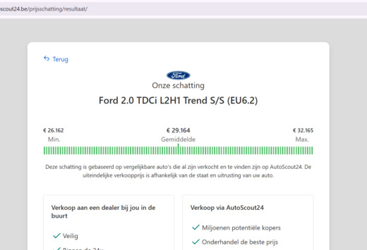 Ford Tourneo Custom 2.0 TDCi L1H1 Trend S/S (EU6.2)