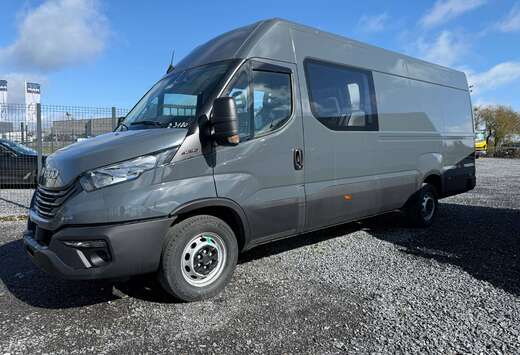 Iveco 35-180H semi vitrato-crew cab-dble cab 7 places ...