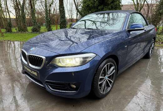 BMW 218i Cabrio Sport Line*PDC*CRUISE*ZETELVERWARMING