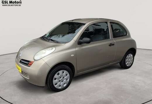 Nissan 1.2 65cv 3 portes beige 02/04 Airco Radio CD