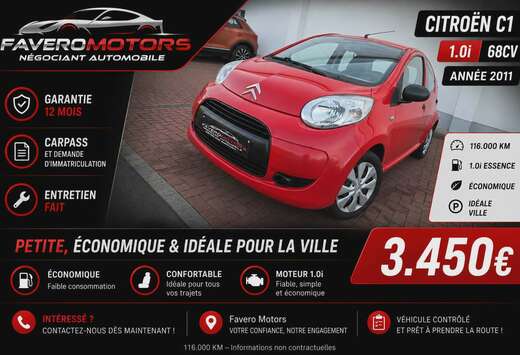 Citroen C1 1.0i Tentation / GARANTIE 12 MOIS