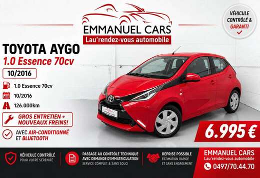 Toyota 1.0i VVT-i AIR-CO+BLUETOOTH. Gros entretien +  ...