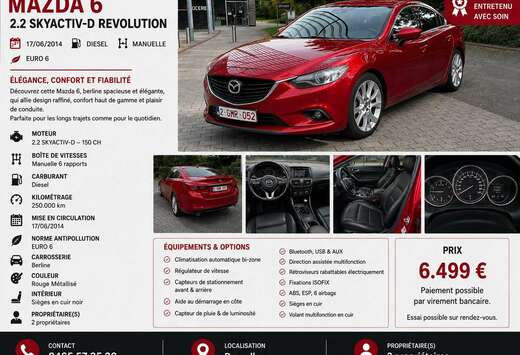 Mazda Mazda 6 2.2 SKYACTIV-D Revolution