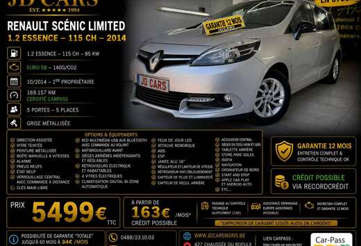Renault SCENIC LIMITED 1.2 TCE GARANTIE 1 AN CTOK