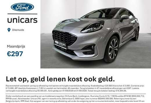 Ford 1.0i Ecoboost mHEV 114kW Aut. ST-Line AUTOMAAT