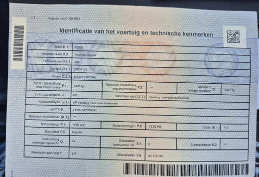 Ford Tourneo Courier 1.5 TDCi S