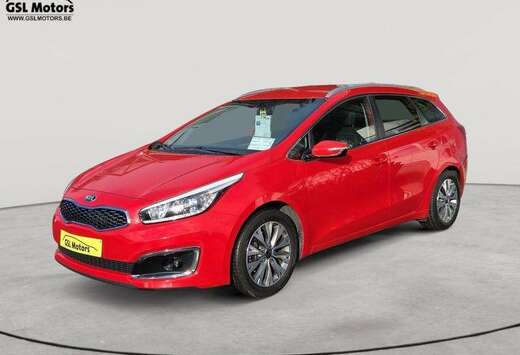 Kia Break 1.6 CRDi 110cv rouge 07/17 Airco GPS Blueto ...