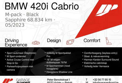 BMW i cabrio,M pack pro, Stuurwielverwarming