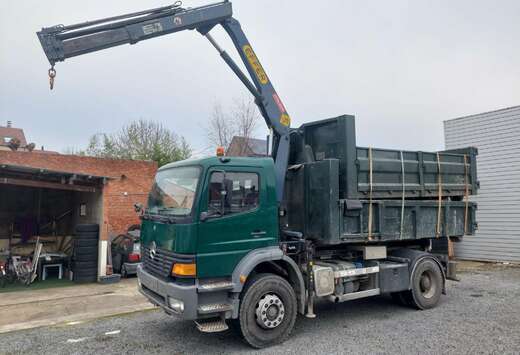 Mercedes-Benz 1923K/7,1 4x4 *Kipper+Kraan+2x Containe ...