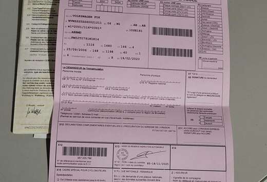 Volkswagen 1.2l essence prête à immatriculer