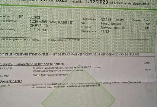 Chrysler 2.5i V6 LX A/S