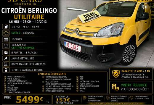 Citroen 1.6 HDi 75 UTILITAIRE ‼️GARANTIE 1 AN CTO ...