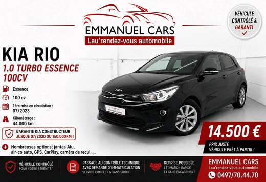 Kia 1.0 Turbo 100cv. Alu, GPS, CarPlay, ... GARANTIE  ...