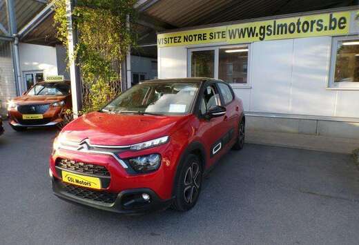 Citroen 1.2 83cv rouge 03/22 43.551km Airco Capteurs