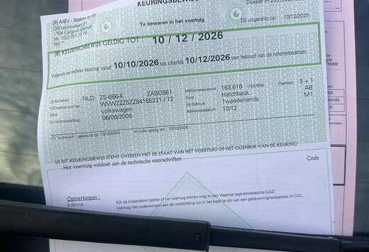 Volkswagen 1.2 pré a immatriculé