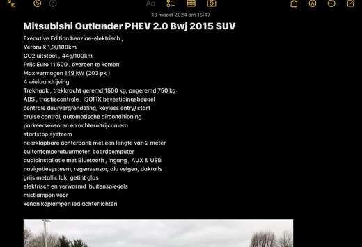 Mitsubishi Outlander 2.0 4WD Plug-In Hybrid