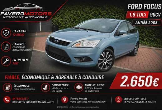 Ford Focus 1.6 TDCi Ghia ** GARANTIE 12 MOIS **