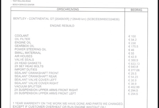 Bentley Continental GT 6.0 BiTurbo W12