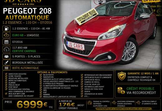 Peugeot 208 1.2 ESSENCE AUTOMATIQUE ‼️GARANTIE 1  ...