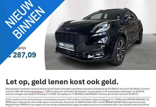 Ford 1.0i Ecoboost mHEV 114kW Aut. ST-Line X AUTOMAAT