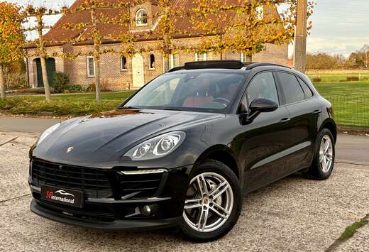 Porsche Macan S PDK 3.0 V6 340PK Pano Red Leather Xen ...