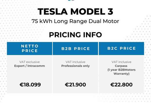 Tesla 75 kWh Long Range Dual Motor