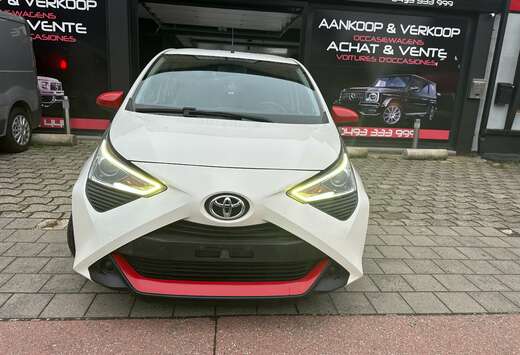 Toyota 1.0 x-style Airco Camera Blache/Rouge*Garantie ...