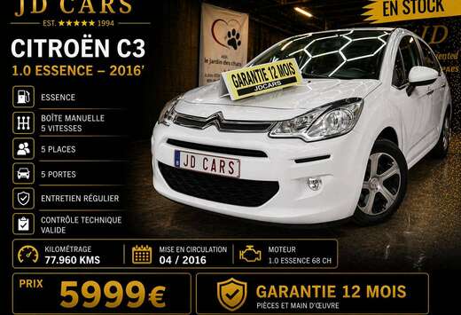 Citroen C3 1.0 Belgium Edition GARANTIE 1 AN CTOK