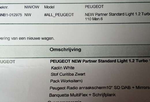 Peugeot Puretech 110 L1