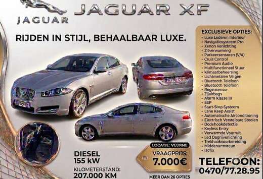 Jaguar XF 3.0 Turbo V6 Premium Luxury \'Spec.Ed\'DPF