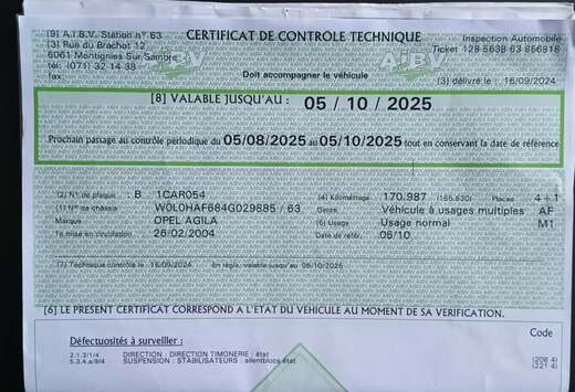 Opel Agila 1.0i XEP 12v Cosmo