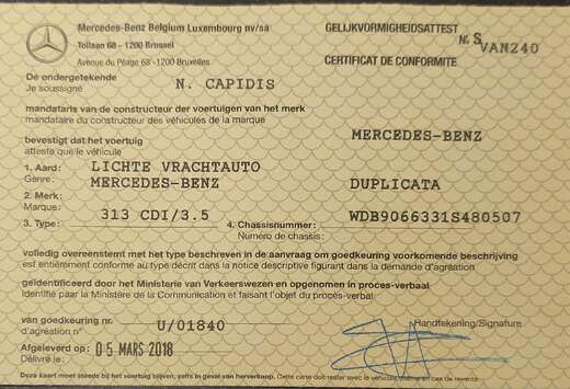 Mercedes-Benz 313 2.1 CDI A2H2