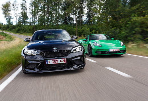 BMW M2 CS vs Porsche 718 Boxster GTS: Pret en verzet