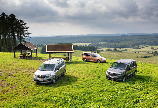 Welke bestelbreak wint driekamp VW Caddy, Renault Kangoo en Opel Combo?