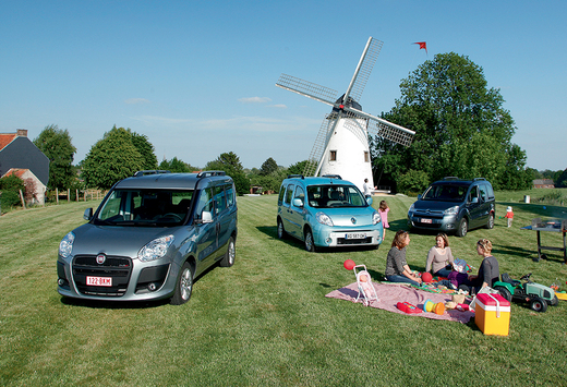 Citroën Berlingo 1.6 HDi 110, Fiat Doblo 1.6 MultiJet 110 & Renault Kangoo 1.5 dCi 105 : Les chouchous des familles