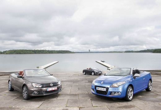 Volkswagen EOS, Peugeot 308 CC et Renault Mégane Coupé-Cabriolet : L'empire du soleil