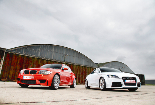 Audi TT RS vs BMW 1 M Coupé : Redelijk prettig