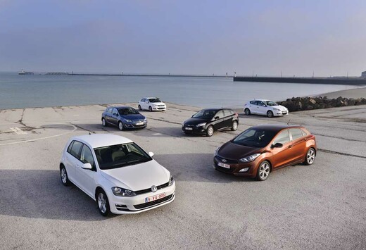Citroën C4 e-HDi 115, Ford Focus 1.6 TDCi 115, Hyundai i30 1.6 CRDi 110, Opel Astra 1.7 CDTI 110, Renault Mégane 1.5 dCi 110 et Volkswagen Golf 1.6 TDI : Balles neuves