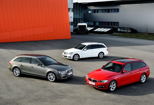 Audi A4 Avant 2.0 TDI 143, BMW 318d Touring en Mercedes C 200 CDI Break : Statussymbolen