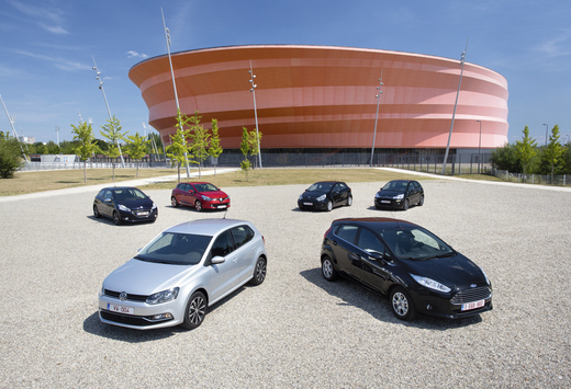 Citroën C3 1.6 e-HDi 92, Ford Fiesta 1.6 TDCi 95 ECOnetic, Kia Rio 1.4 CRDi 90, Peugeot 208 e-HDi 92, Renault Clio 1.5 dCi 90 en Volkswagen Polo 1.4 CRTDI 90 BMT : Kleine werkmieren